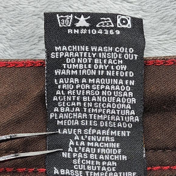 Royalty For Me Wannabettabutt Jeans Womens 30 Brown Mid Rise Skinny Stretch - Picture 10 of 16